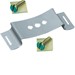 Toebehoren voor klemmen Aansluitklemmen Hager Bevestigingsclip voor montage op DIN-rail, l = 20 mm (10 stuks) KZ060